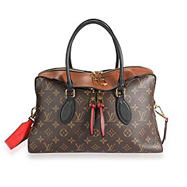 Louis Vuitton Monogram Canvas & Caramel Leather Tuileries Satchel