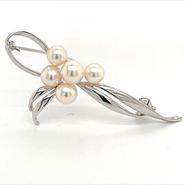 Mikimoto Estate Akoya Pearl Brooch