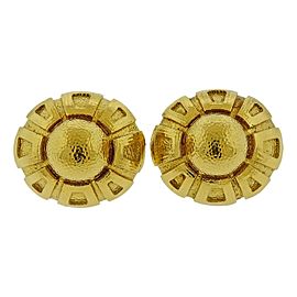 Massive David Webb Gold Cufflinks