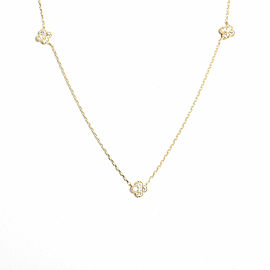 18K Yellow Gold Diamond Necklace