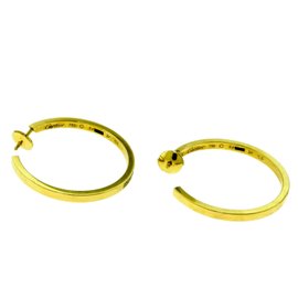 Cartier Inside Out Diamond Hoop Earrings in 18k Yellow Gold