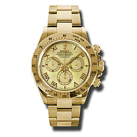 Rolex Daytona Yellow Gold Yellow Mother of Pearl Dial 40mm Watch