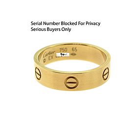 Cartier Yellow Gold LOVE Ring, Size 65 (11) R-40