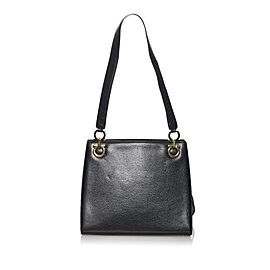 Ferragamo Gancini Leather Shoulder Bag