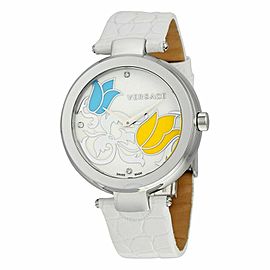 New Versace Mystique White Floral I9Q99SD1TU S001 Quartz 38MM Watch