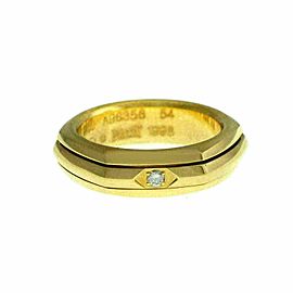 New Piaget Possession Diamond 18K Yellow Gold 12 grams Size 54 7 Rotating Ring