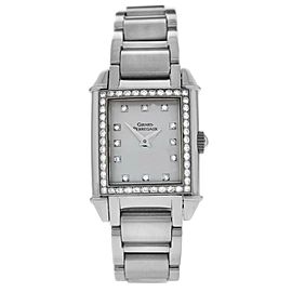 Ladies Girard Perregaux Vintage 2592 Steel Diamond Quartz 23MM Watch