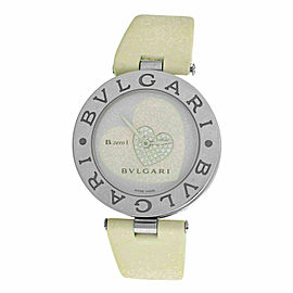 Ladies Bvlgari Bulgari B. Zero 1 Double Heart BZ35S Steel Diamond 35MM Watch