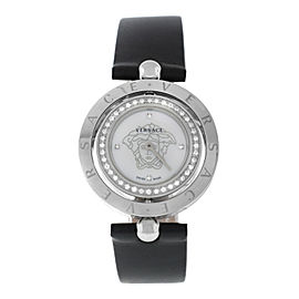 Versace EON 79Q91SD497 S009 Steel Diamond Quartz 33MM MOP Watch