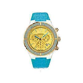 New Versace DV One Cruise 28CCP12D585 S531 Ceramic 42MM Topaz Turquoise Watch