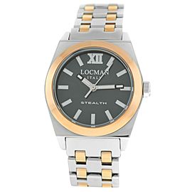 New Locman Stealth Ref. 204 Titanium Steel Gold Tone Ladies' Quartz 33MM Watch