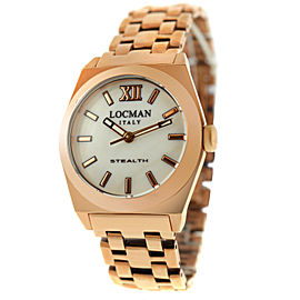 New Locman Stealth Ref. 204 Titanium Gold Tone Ladies' Quartz 33MM Watch