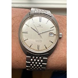 Vintage Omega Seamaster Cosmic Manual Wind Silver Roman Numeral Dial Steel Watch