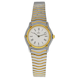 Ebel Classic Wave 181908 Ladies Yellow Gold Stainless Steel Quartz 26MM Watch