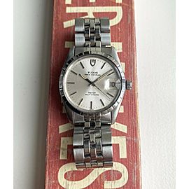 Vintage Tudor Prince Oysterdate 90s Automatic Silver Dial Quickset Watch