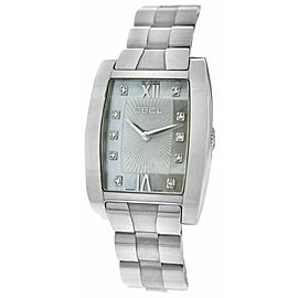 Ebel Tarawa Ladies Steel Diamond MOP Watch Quartz 28MM E9656J21