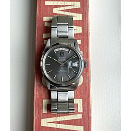 Vintage Tudor Oyster Prince Date Day 80s Ref 94500 Automatic Grey Dial Watch