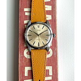 Vintage Rolex Oyster Precision 50s Ref 6424 Patina Dial Manual Wind 36mm Watch