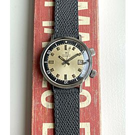 Vintage Hamilton Automatic 600 60s Diver Compressor Silver Dial Dual Crown Watch