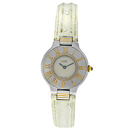 Cartier Must de Cartier 21 Ladies Stainless Steel Gold Quartz 28MM Watch