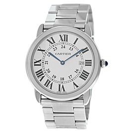 Cartier Ronde Solo Men's Stainless Steel Quartz 36MM Date Watch