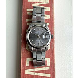 Vintage Rolex Perpetual Date 70s Ref 1500 Grey Sigma Sunburst Dial 34mm Watch