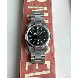 Rolex Explorer 2000s Black Dial 36mm Oyster Case Watch