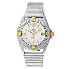 Breitling Callistino Ladies Date Gold Stainless Steel Quartz 28MM Watch