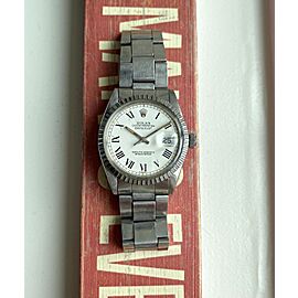 Rolex Datejust 80s Automatic White Buckley Dial Quickset 36mm Watch