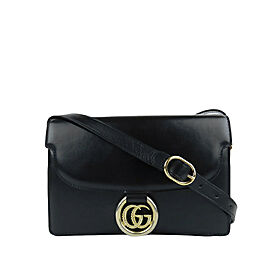 Gucci GG Ring Leather Crossbody Bag