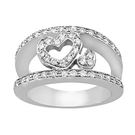 Saya 18K White Gold with 0.46ctw Diamond Cocktail Ring Size 7.5