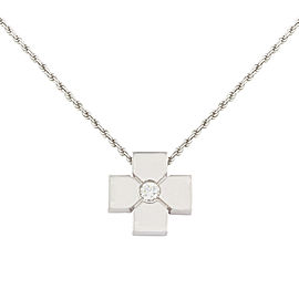 Salvini 18K White Gold with 0.09ctw Diamond Pendant Necklace