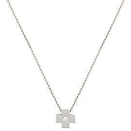 Salvini 18K White Gold with 0.09ctw Diamond Pendant Necklace