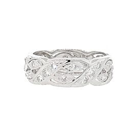 Diamond Eternity Band Ring 14k White Gold