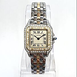 CARTIER PANTHERE 22mm 1 Row Gold 0.86TCW DIAMOND Watch