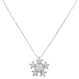 18K White Gold Diamond Pendant