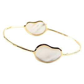 Ippolita 18K Yellow Gold with Mother Of Pearl Bean Bangle Bracelet