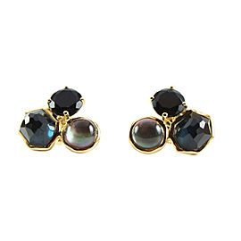 Ippolita 18K Yellow Gold with Onyx Lago Rock Candy Stud Earrings