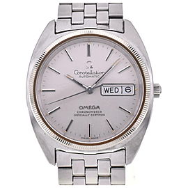 OMEGA Constellation Chronometer K18WG Bezel Automatic Watch