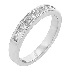 14K White Gold Diamond Wedding Ring