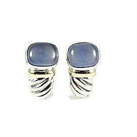 David Yurman Noblesse Sterling Silver Chalcedony Earrings