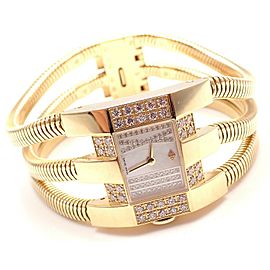 Van Cleef & Arpels 18k Gold Diamond Liane Collection Bracelet Watch