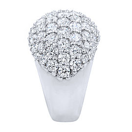 Rachel Koen Diamond Pave Wide Statement Cluster Fancy Ring 6.68cts 18KW