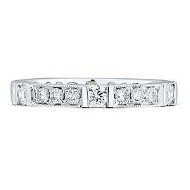 18K White Gold 0.77cts Genuine Diamond Pave Ladies Ring Size 6.5