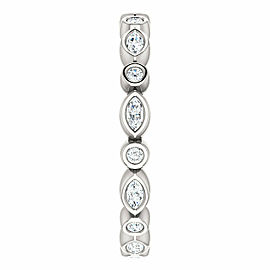 Rachel Koen 14K White 3/8 CTW Diamond Eternity Band Size 7