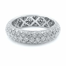 True 18K White Gold Diamond Eternity Band Size 8 1.83cts