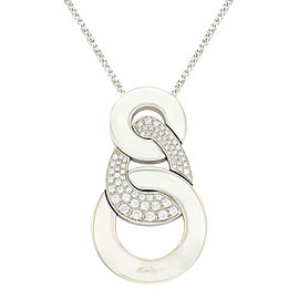 Salvini 18k White Gold & 1.30 Cttw Diamonds Pendant Women's Necklace