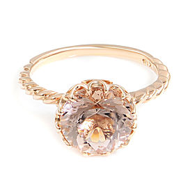 Rachel Koen 14K Rose Gold 2.0 cttw Natural Morganite Ladies Ring Size 5