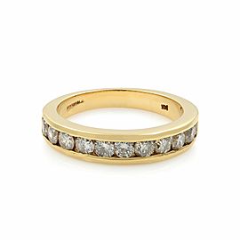 True 14K Yellow Gold Diamonds Ladies Wedding Band 1.00Cttw Size 6.25