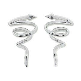 Rachel Koen 18K White Gold KERD814-322 Diamond Earrings 0.02 Cttw